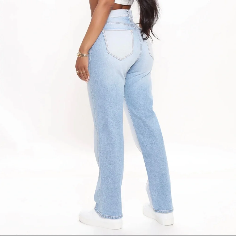 NWT - Fashion Nova - Women’s Two Toned Mom Jeans * - Picture 2 of 11